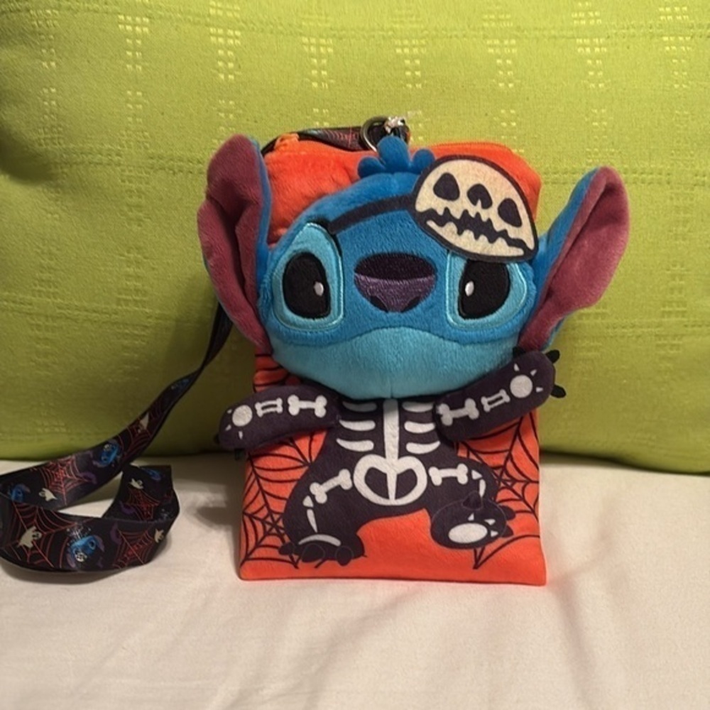 Disney Stitch Halloween Plush Lanyard - Picture 2 of 13